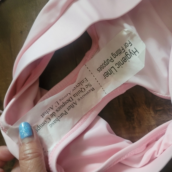 NWT DB Studio Bachelorette Swimsuits Tube Top Bikini in Pink Size Medium - Picture 8 of 15